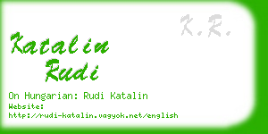katalin rudi business card